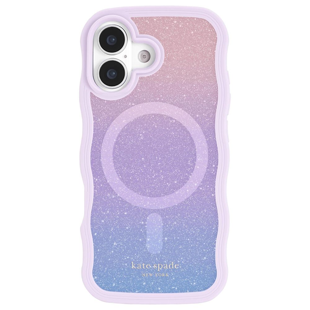 Kate Spade Wavy MagSafe Case for Apple iPhone 17 in Opal Glitter, , large