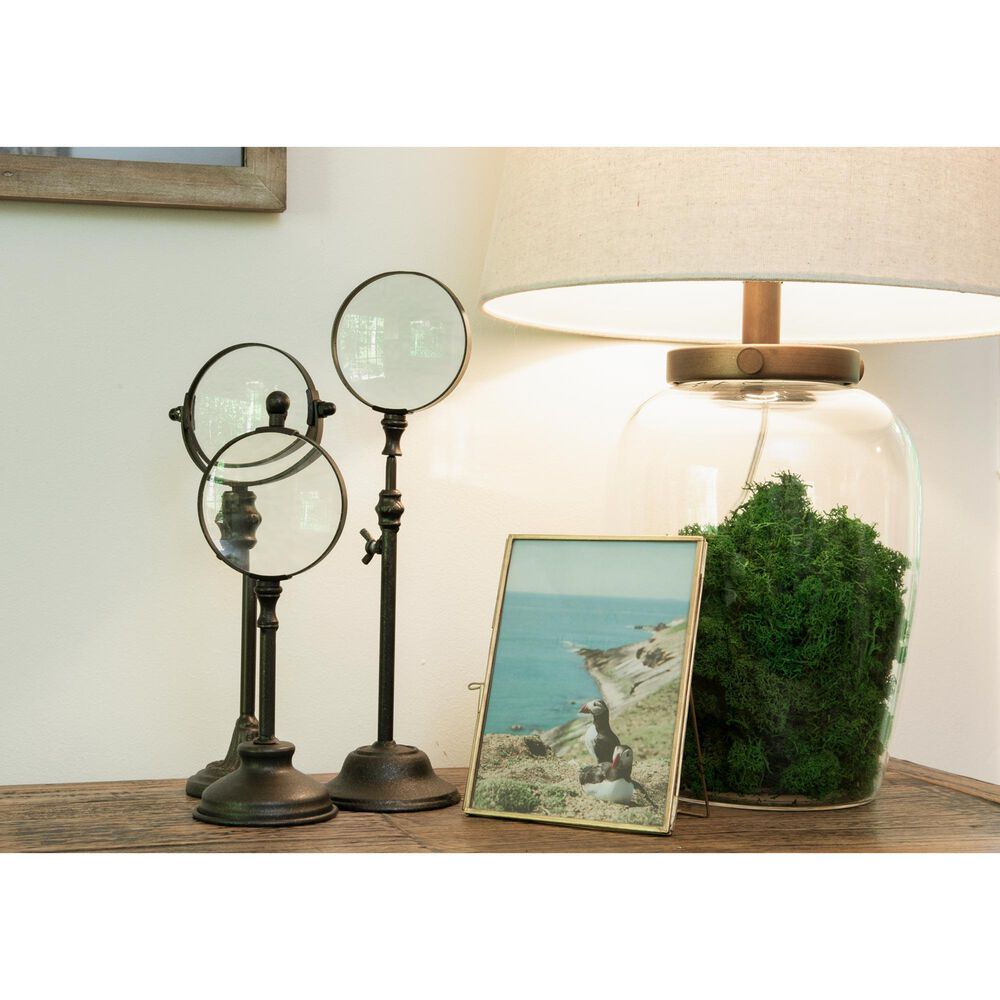 Creative Coop Fillable Glass Table Lamp in Clear, , large