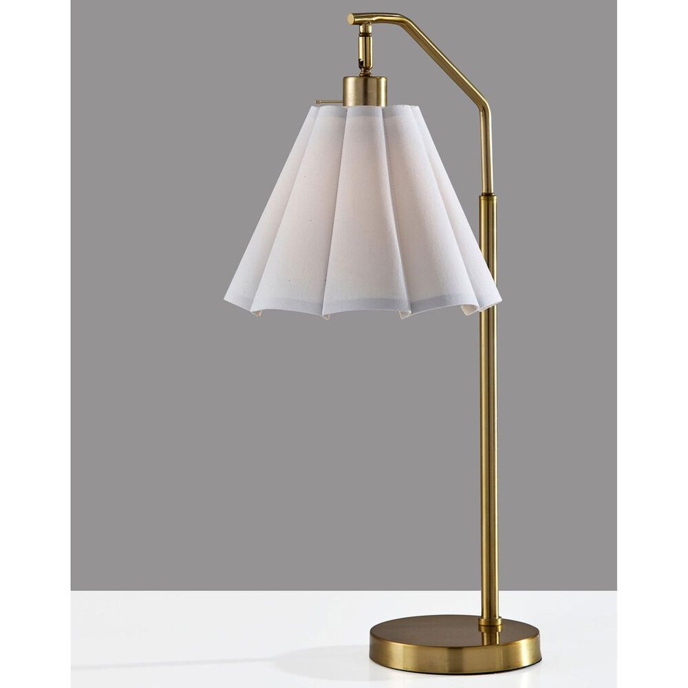 Adesso Lyra Table Lamp in Antique Brass, , large