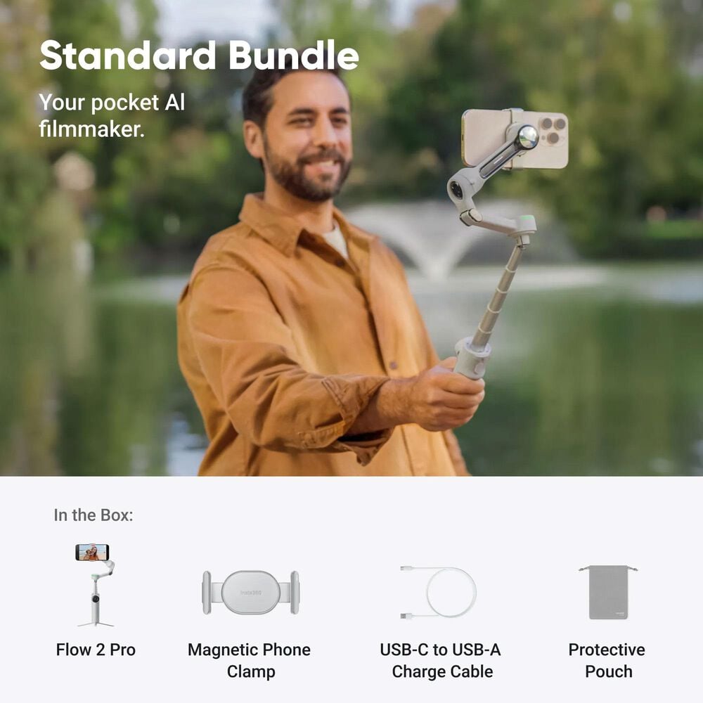 Insta360 Flow 2 Pro Gimbal in Stone Gray, , large