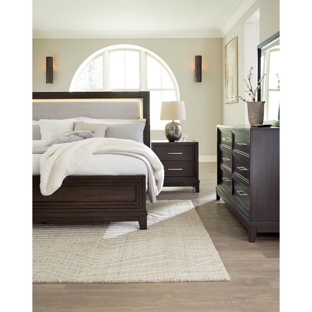 Ashley Neymorton 3-Piece Queen Bedroom Set in Dark Grayish Brown, , large