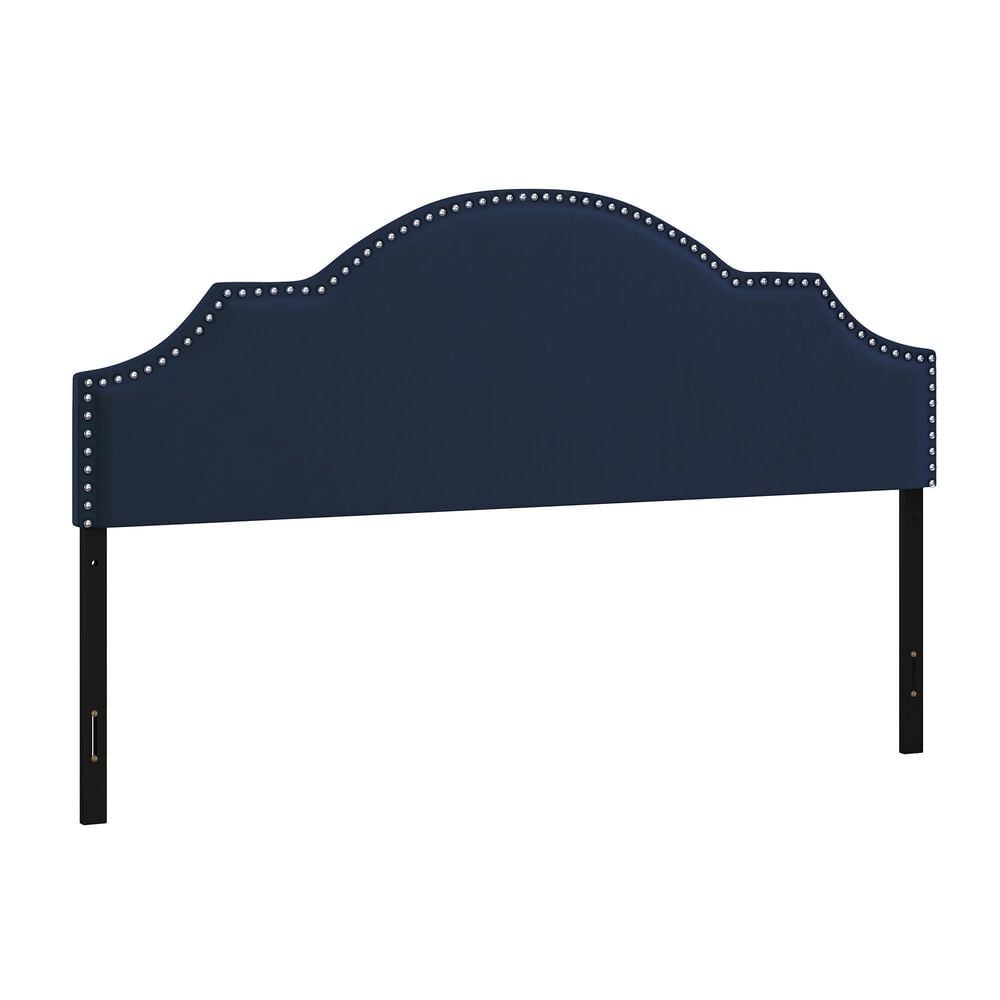 The Monday Company Cynthia Upholstered King Headboard in Navy, , large