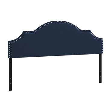 The Monday Company Cynthia Upholstered King Headboard in Navy, , large
