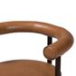 Baxton Studio Delacruz Swivel Arm Chair in Black, , large