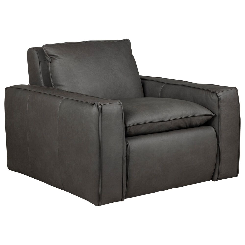 Bordeaux &amp; Co Swivel Chair in Oslo Dark Grey, , large