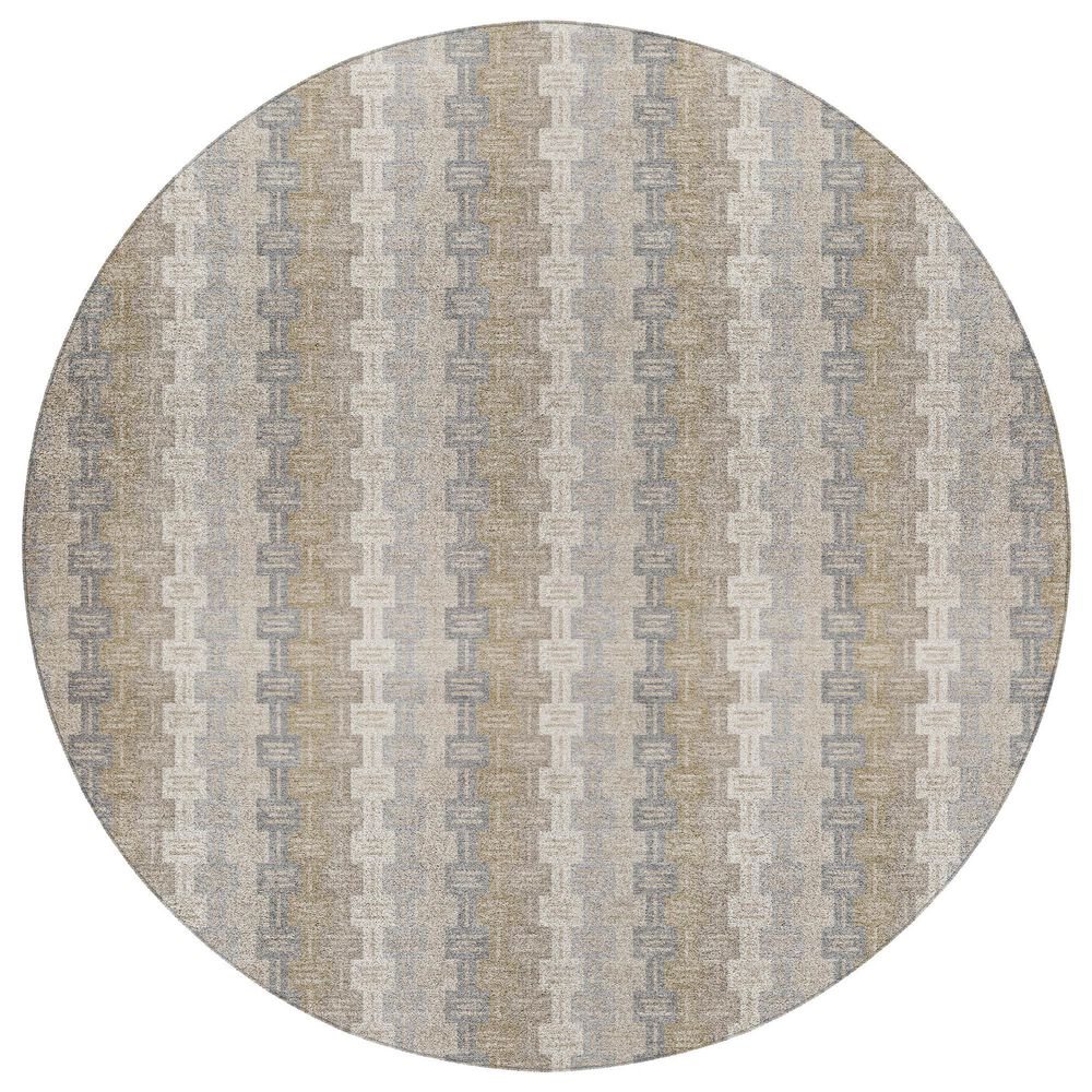 Dalyn Rug Company Kenner KN3 Ivory 8" Round Area Rug, , large