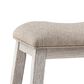 Ashley Skempton Upholstered Counter Stool in Distressed White and Light Brown (Set of 2), , large