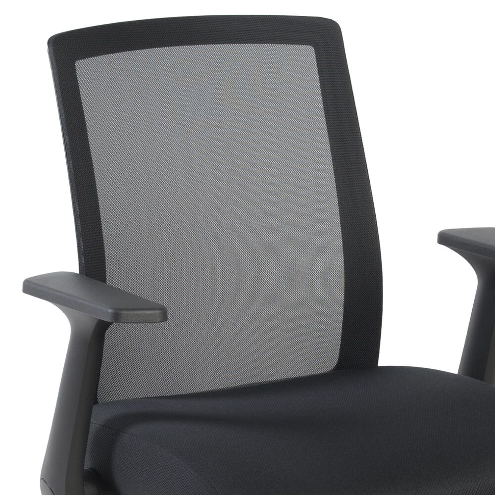 Regency Global Sourcing Squire Ergonomic Task Mesh Office Swivel Chair in Black, , large