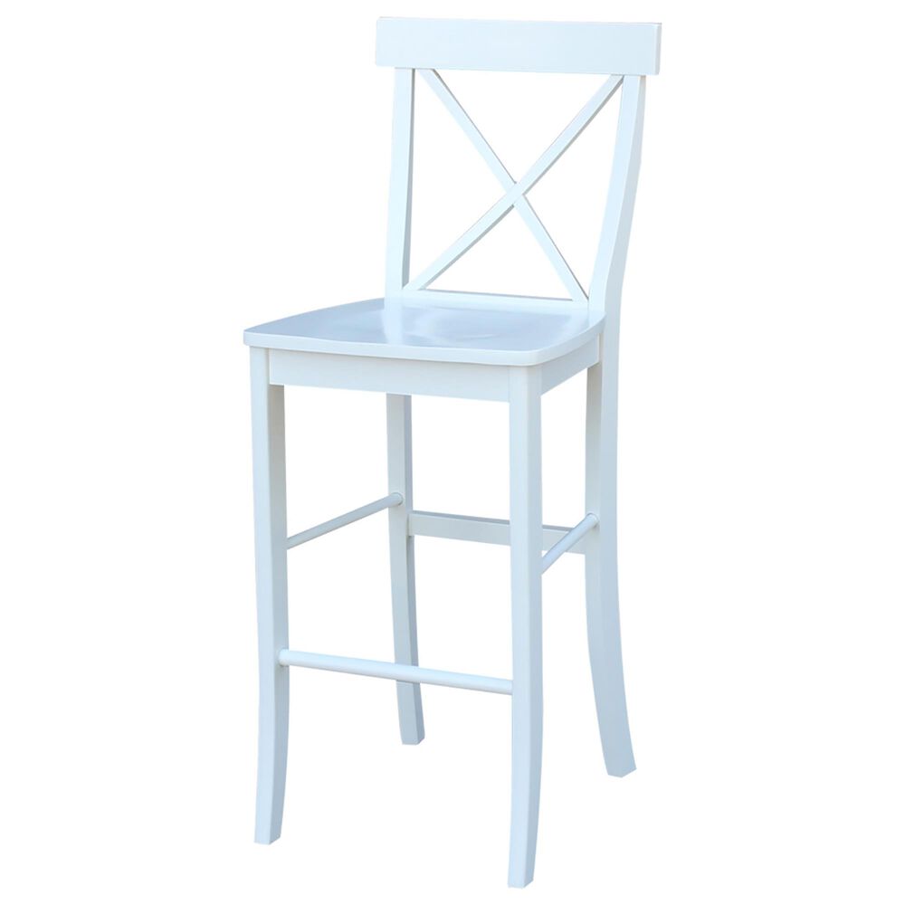 30" Barstool in White, , large