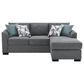 Coaster Storey 2-Piece Stationary Reversible Sleeper Sectional in Grey, , large