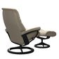 Stressless Sunrise Large Chair and Ottoman in Paloma Grey, , large