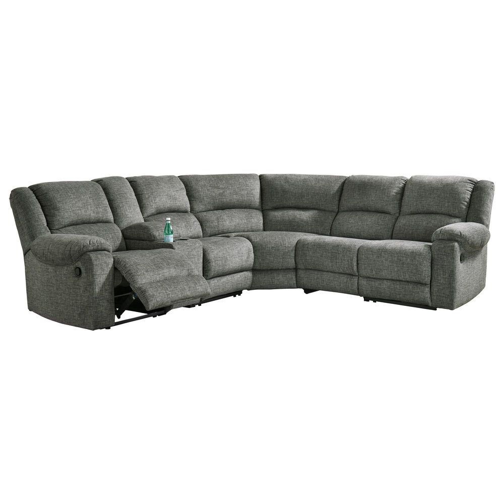 Signature Design by Ashley Goalie 6-Piece Manual Reclining Curved Sectional in Pewter, , large