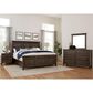 Viceray Collections Passageways 4 Piece Queen Bedroom Set in Charleston Brown, , large