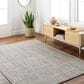 Surya Hope White, Medium Gray, Taupe, Brown, Light Brown and Dark Brown 10" x 14" Area Rug, , large