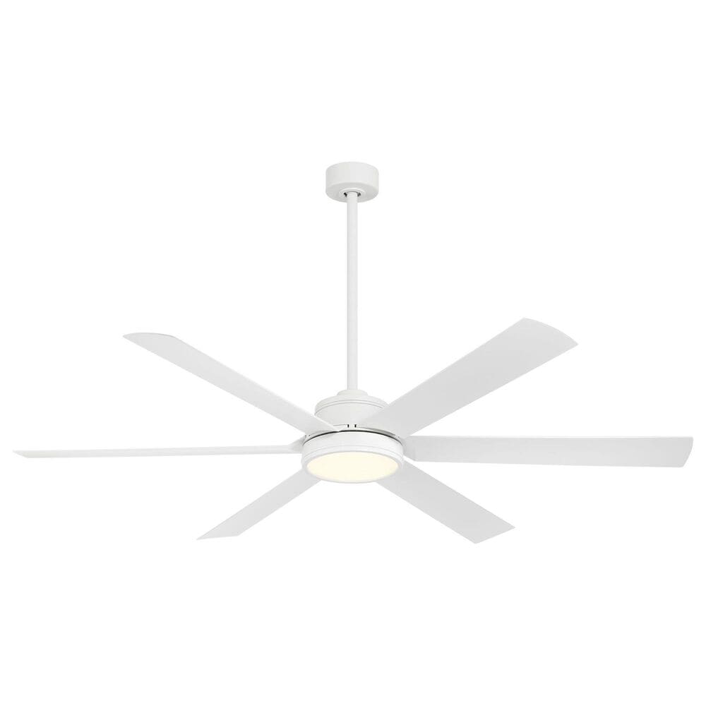 Minka-Aire Cairo 65" Smart Indoor/Outdoor Ceiling Fan with LED Light in Flat White, , large