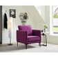 Mayberry Hill Rae Accent Chair in Lavish Purple Velvet, , large