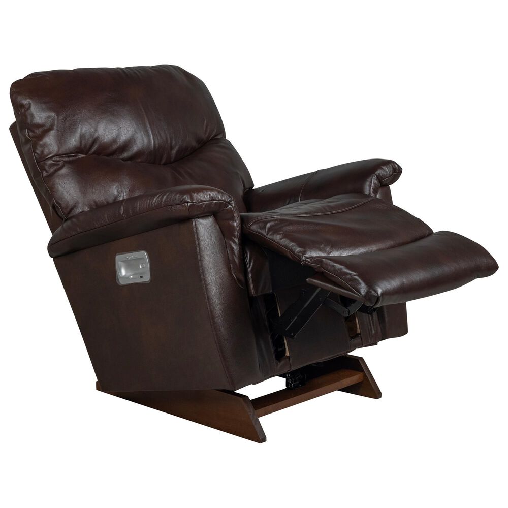 La-Z-Boy James Power Rocking Recliner with Swivel Base in Yellowstone Walnut, , large