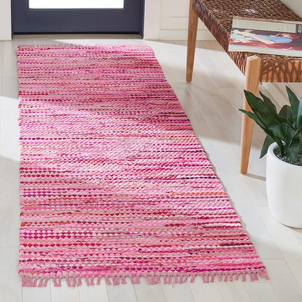 Safavieh Montauk MTK251 2&#39;3&quot; x 8&#39; Pink Runner, , large