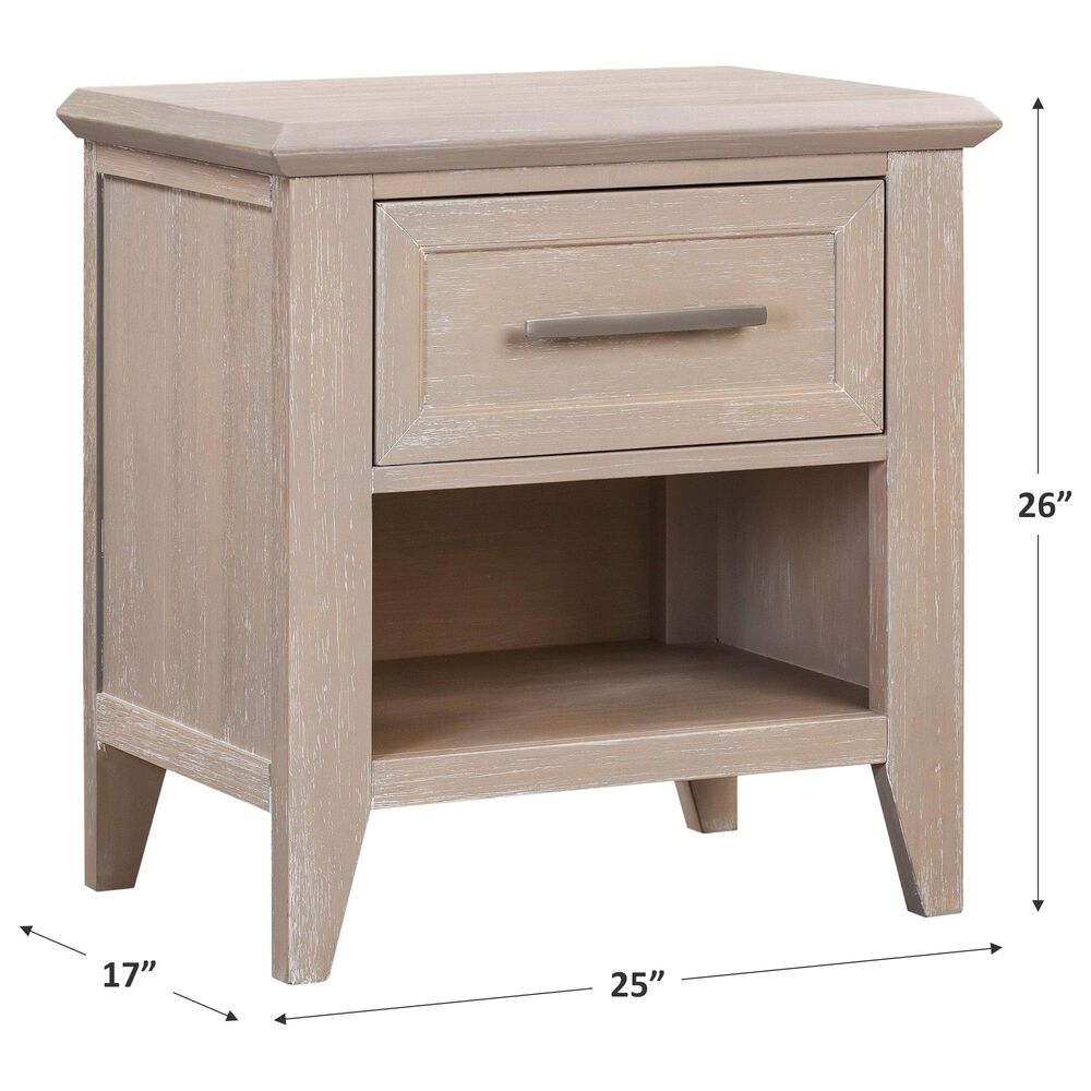 Franklin &amp; Ben Beckett 1 Drawer Nightstand in Sandbar, , large