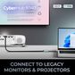 Adesso USB C to VGA Port Adapter in Silver, , large
