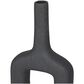 Maple and Jade 2-Piece Donut Shaped Decorative Vase Set in Matte Black, , large