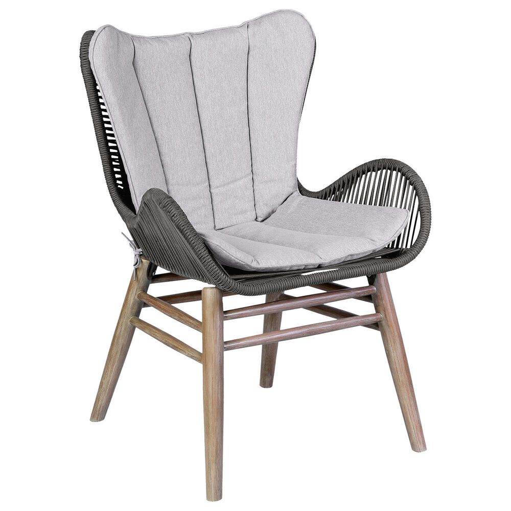 Blue River Mateo Outdoor Dining Chair with Charcoal Rope in Light Eucalyptus, , large