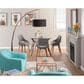 Lumisource Fabrico Side Chair with Grey Noise Upholstered in Walnut (Set of 2), , large
