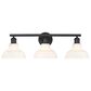 Golden Lighting Carver 3-Light Bath Vanity in Matte Black, , large