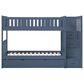 Homelegance Twin/Twin Step Bunk W/ Trundle, , large