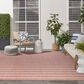 Nourison Positano POS03 Rainbow and Ivory 7" x 10" Indoor/Outdoor Area Rug, , large