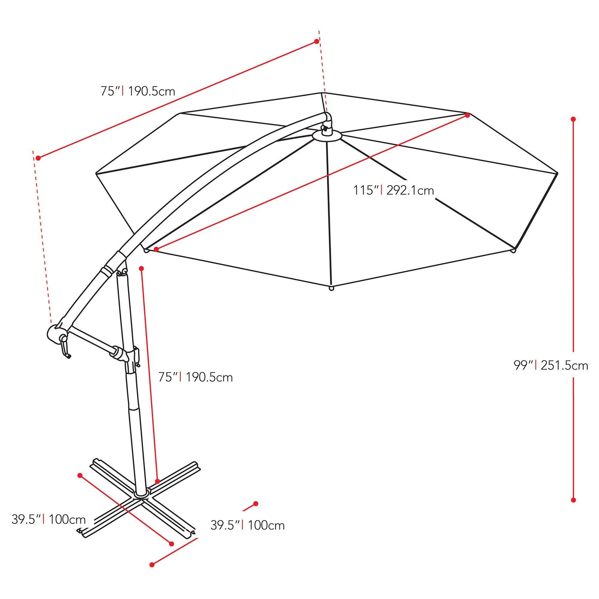 CorLiving 9.5' UV Resistant Patio 