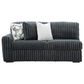 Ashley Midnight-Madness 4-Piece Right Facing Sectional with Chaise in Gunmetal, , large