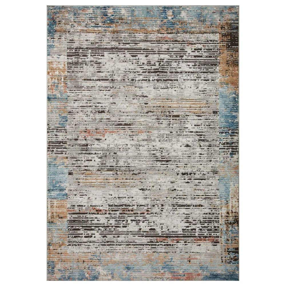 Loloi II Bianca 3"4" x 5"7" Ash and Multicolor Area Rug, , large