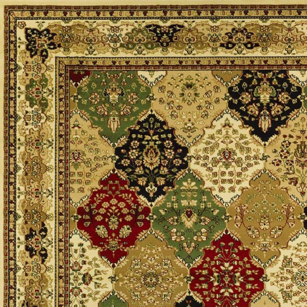 Safavieh Lyndhurst LNH221 5&#39;3&quot; x 7&#39;6&quot; Multicolor and Ivory Area Rug, , large