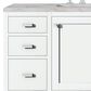 James Martin Vanities Addison 48" Single Bathroom Vanity in Glossy White with 3 cm Victorian Silver Quartz Top and Rectangular Sink, , large