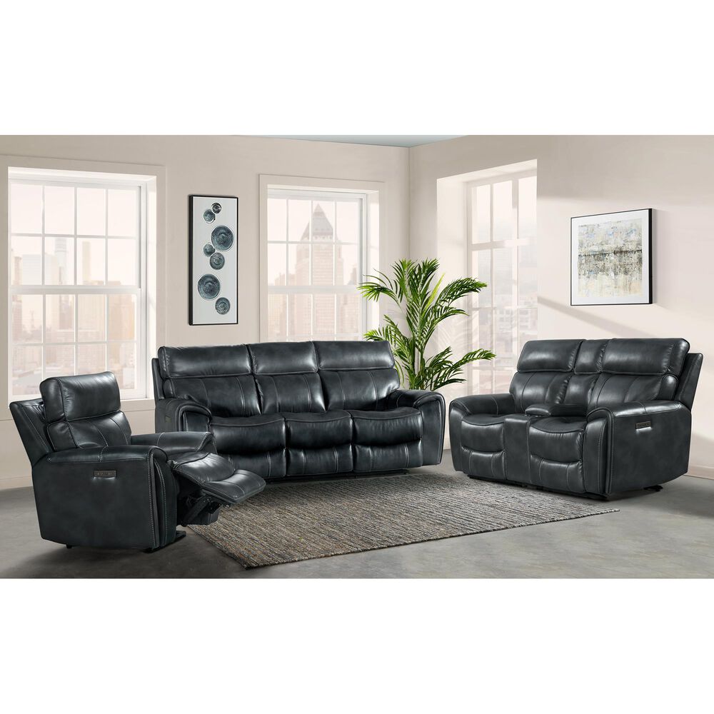 Hawthorne Furniture Summit Recliner with Power Headrest in Bolero Slate, , large