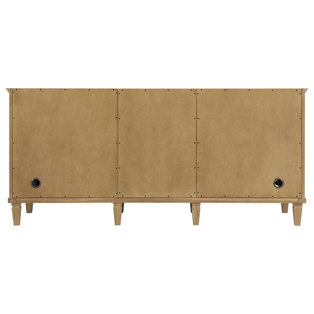 James Martin Vanities Lorelai 72" Double Bathroom Vanity in Light Natural Oak with 3 cm Eternal Jasmine Pearl Silestone Top, Rectangular Sinks and FreePower Wireless Charger, , large