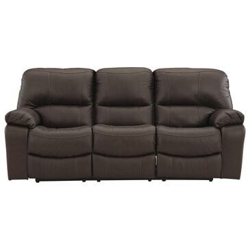 Ashley Leesworth Power Reclining Sofa in Dark Brown, , large