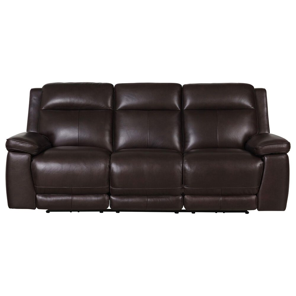 Simon Li Power Reclining Sofa with power Headrest in Triomphe Cordovan, , large