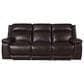 Simon Li Power Reclining Sofa with power Headrest in Triomphe Cordovan, , large