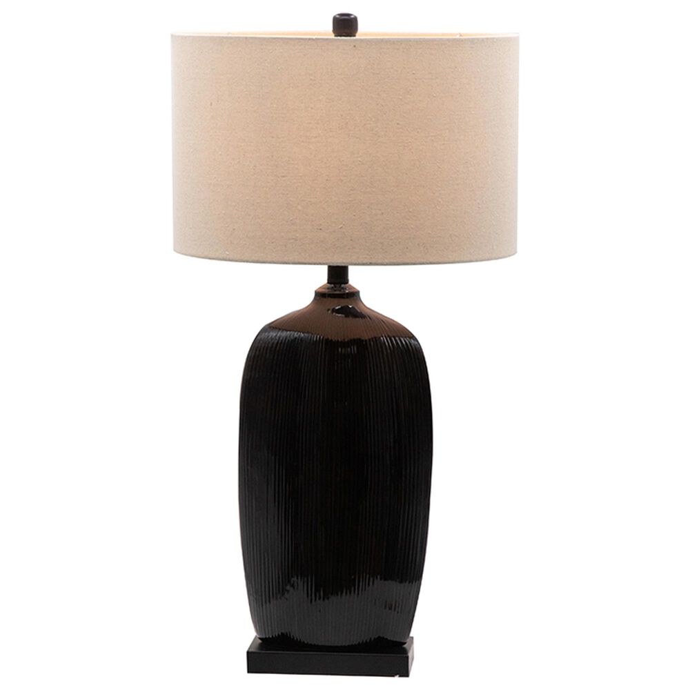 A&amp;B Home Bottle Table Lamp in Black, , large