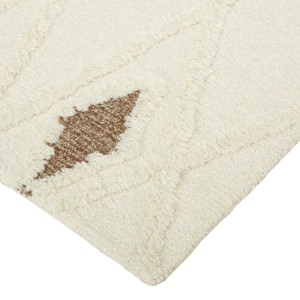 Feizy Anica 2&#39; x 3&#39; Ivory and Brown Area Rug, , large