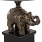 Grandview Gallery Elephant Polyresin Table Lamp in Bronze, , large