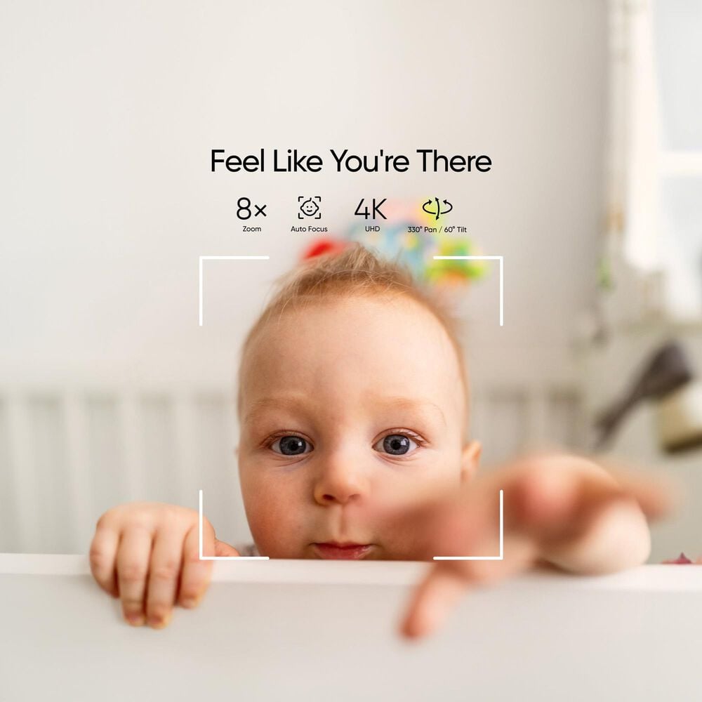 eufy E21 Baby Monitor with 4K Camera and Charging Base in White, , large