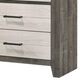 Crown Mark Rhett 6-Drawer Dresser in Gray and White, , large