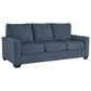 Ashley Rannis Stationary Queen Sofa Sleeper in Navy, , large