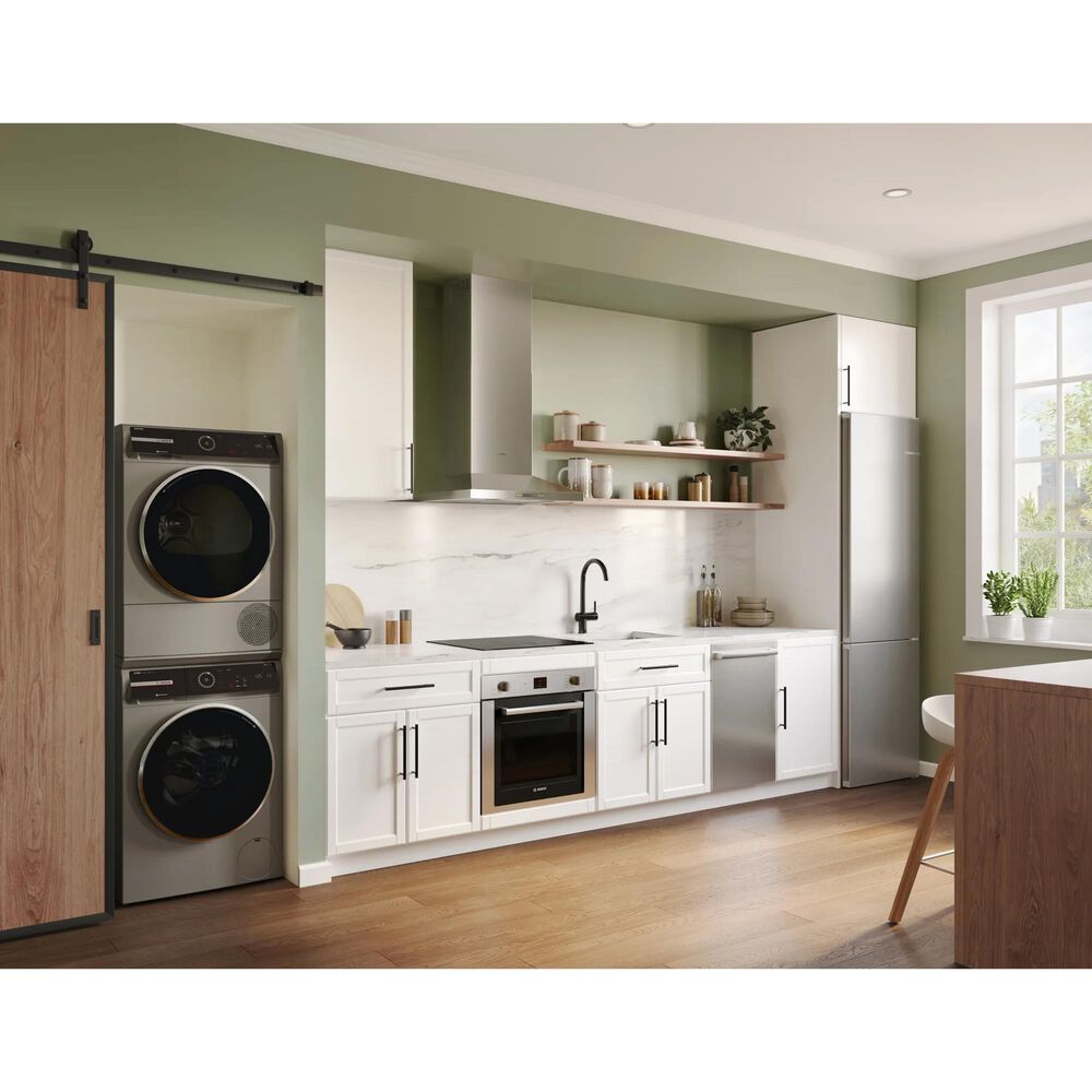 Bosch 800 Series 2.4 Cu. Ft. Front Load Compact Washer in Pearl Steel, , large