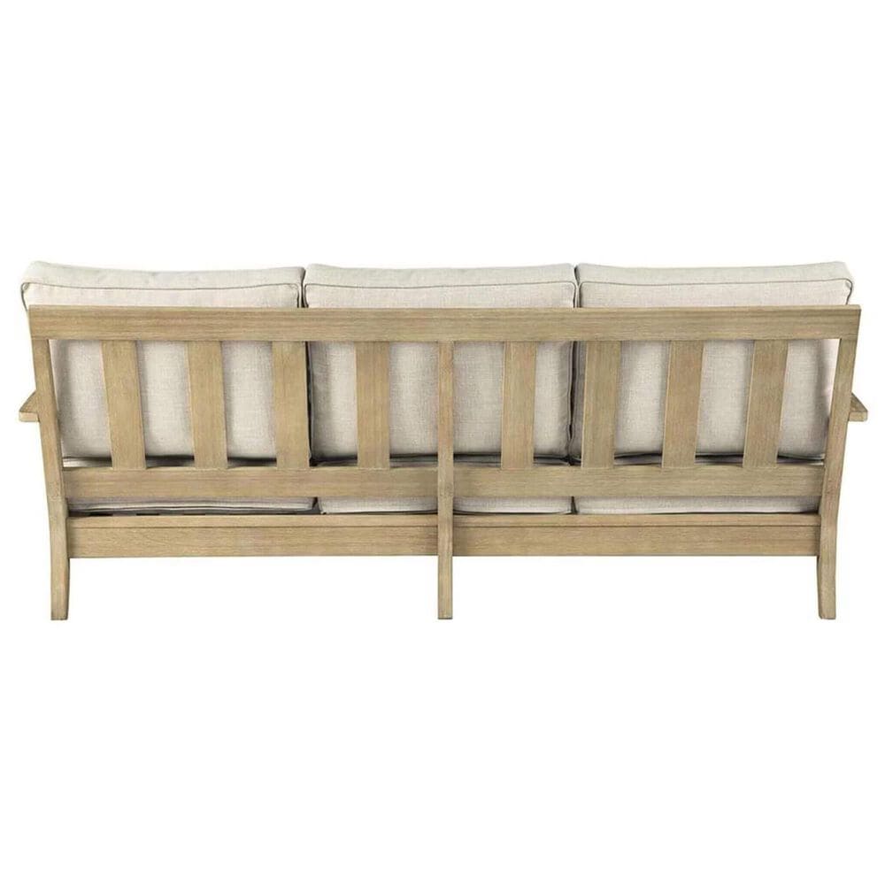 Ashley Clare View Sofa with Beige Cushion in Antique Teak, , large