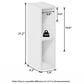 HOMLUX 2-Tier Open Bookcase with 6" Shelf in White, , large