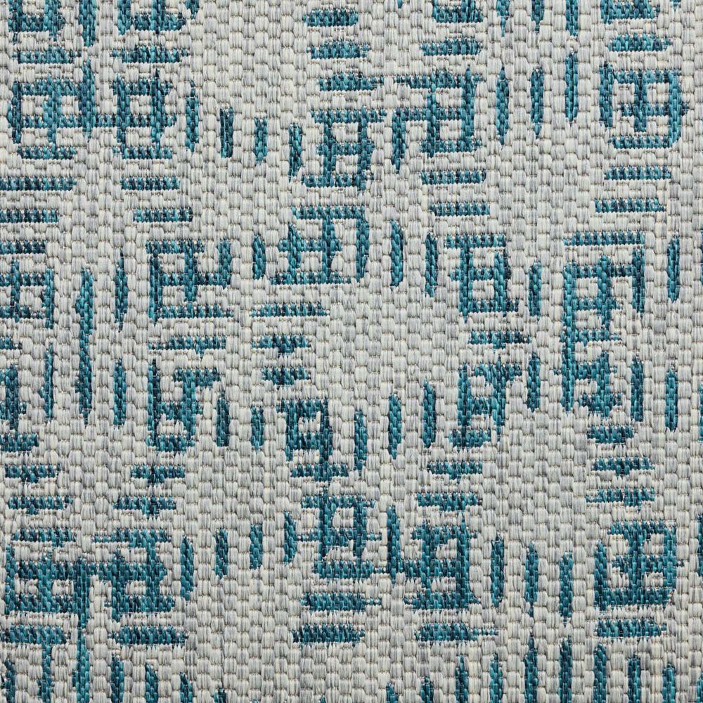 Loloi Easton Fog and Teal 8&#39;6&quot; x 11&#39;6&quot; Indoor/Outdoor Area Rug, , large